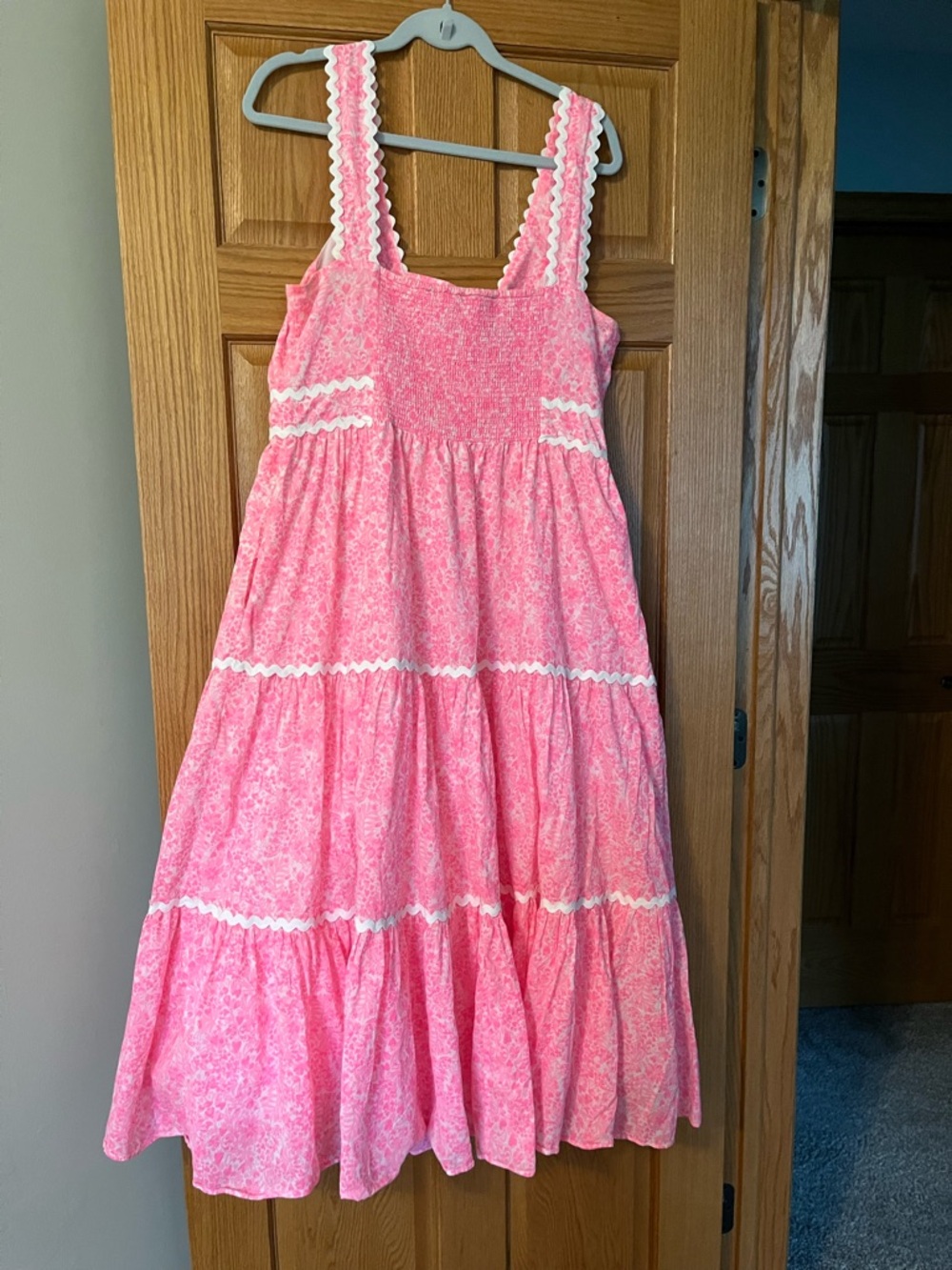 Lilly Pulitzer Pink Floral Tiered Sundress - Picture 2 of 15